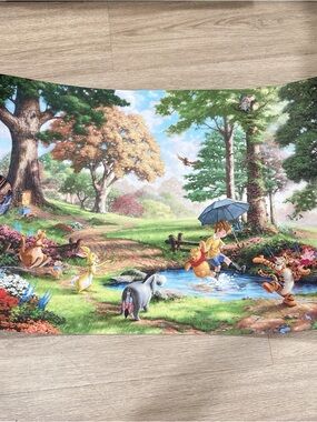 Disney Thomas kinkade Winnie the Pooh might print poster